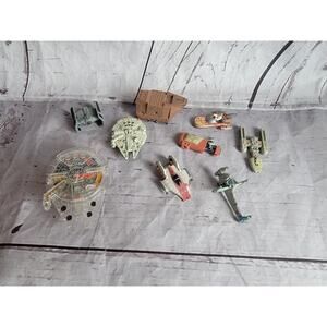 Star Wars Micro Machines Assorted Lot Of 9 Ships And Vehicles